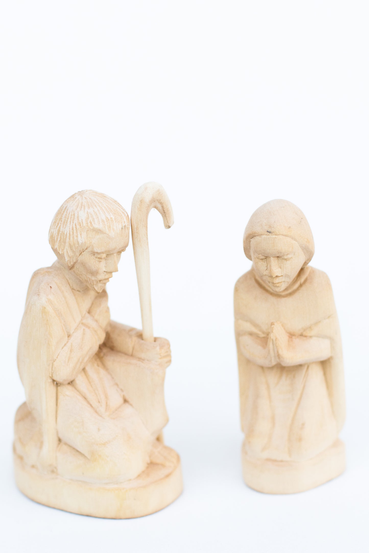 Hand-Carved Fanazava Wood Nativity (9 Figures)