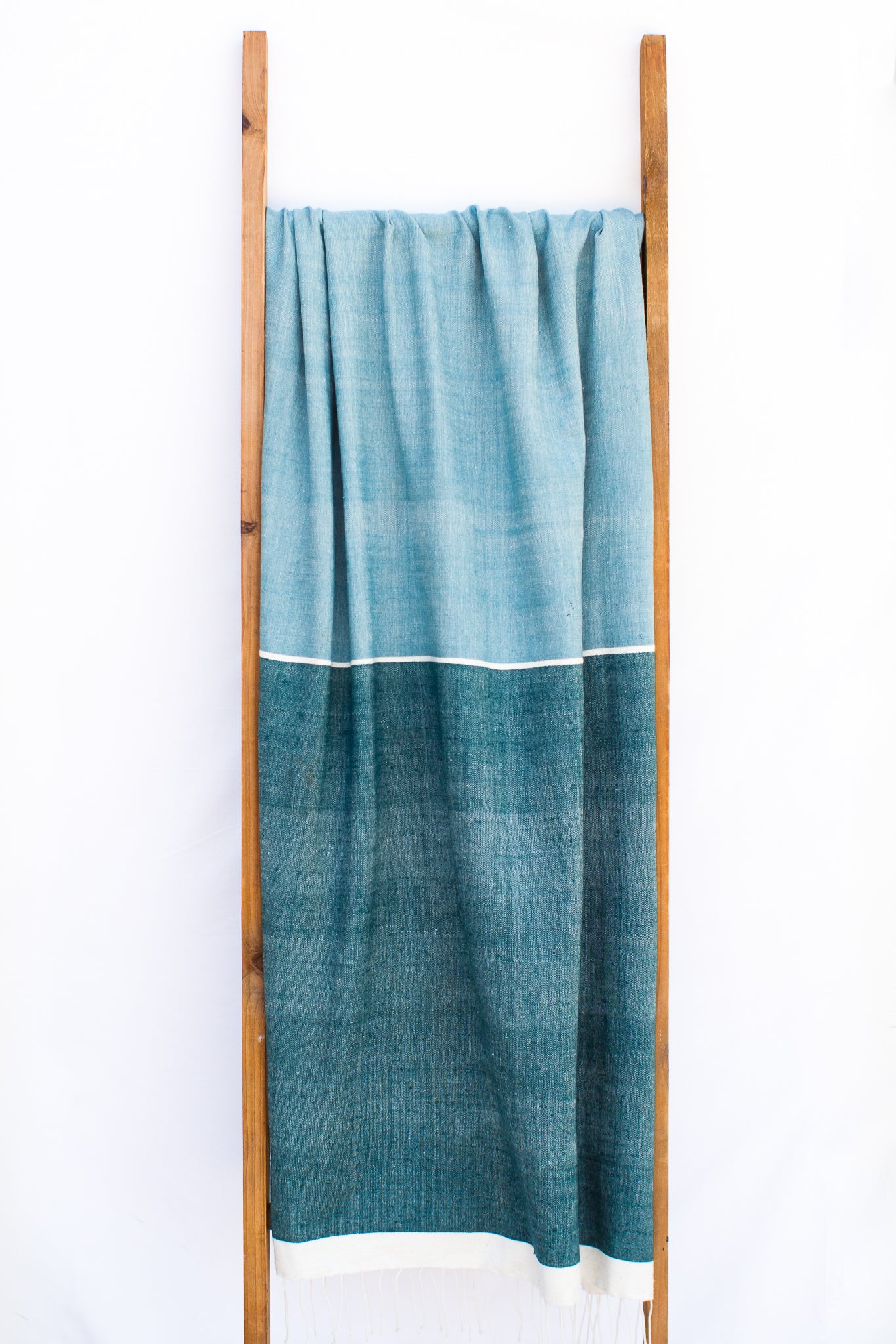 Handwoven Bath Sheet, Blue Topaz