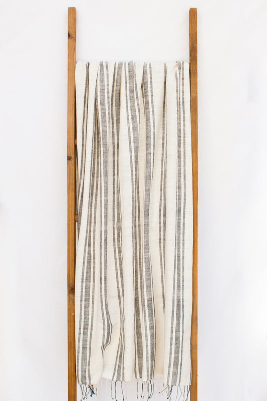 Handwoven Bath Sheet, Hematite