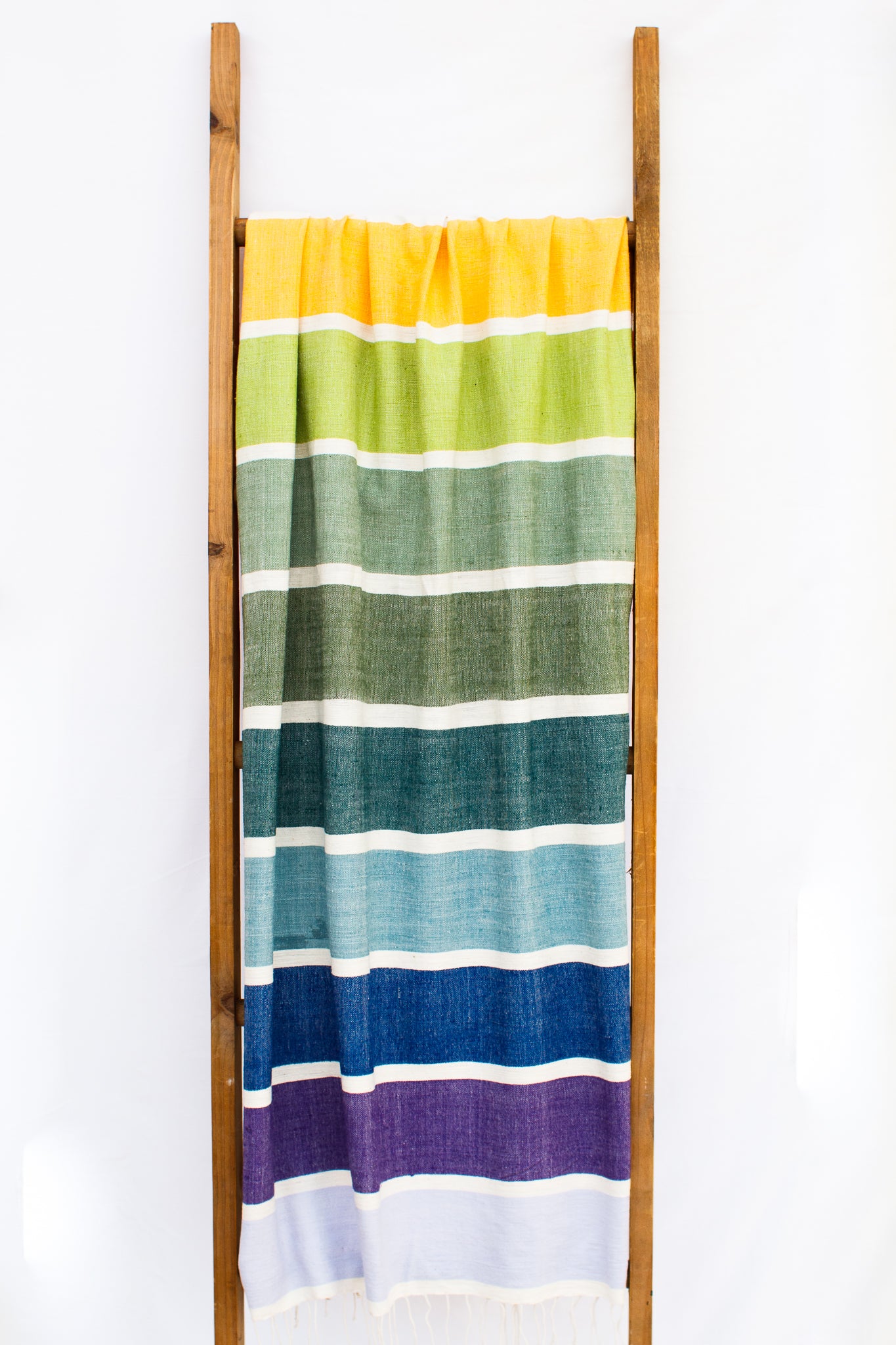 Handwoven Bath Sheet, Rainbow