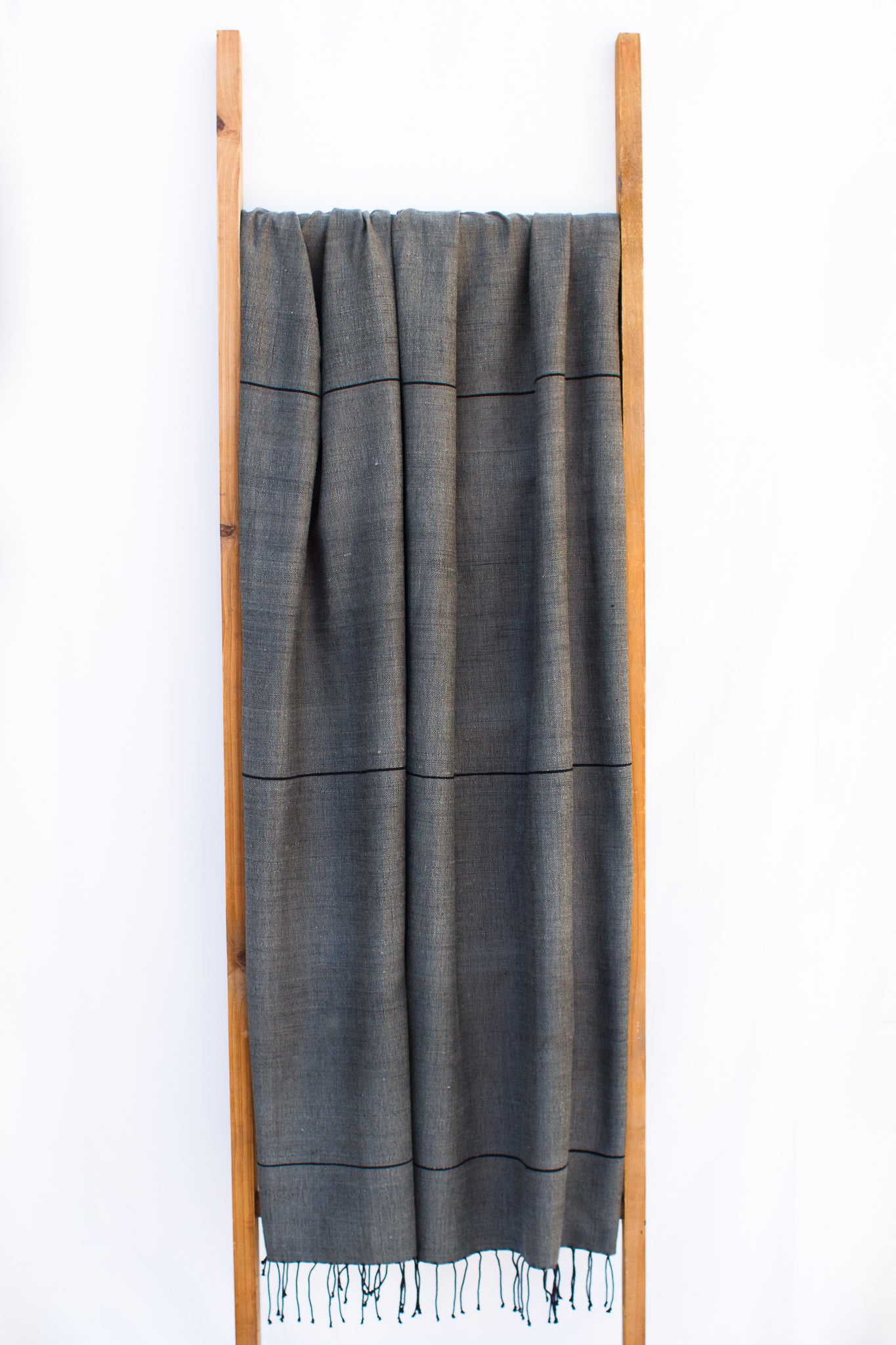 Handwoven Bath Sheet, Coal