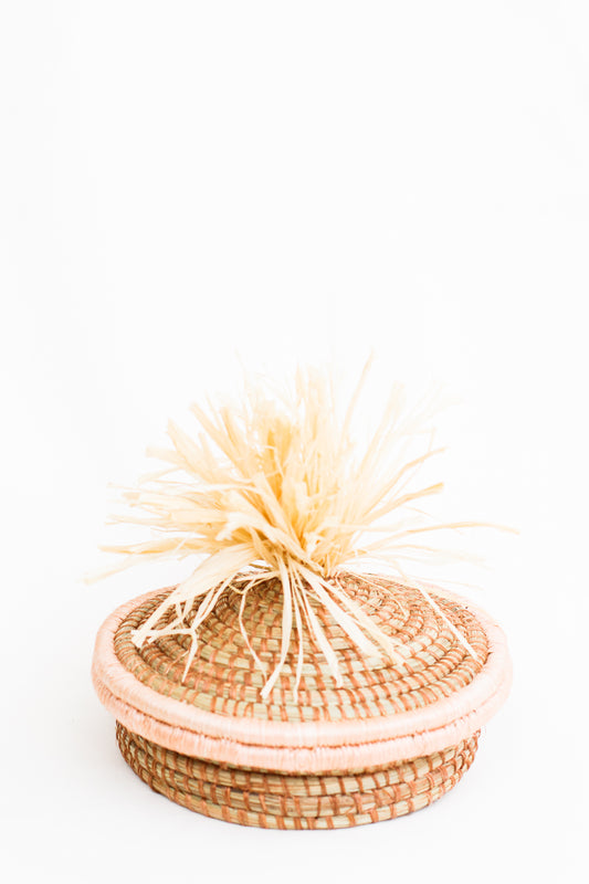 Lidded Fringe Basket, Ibirori