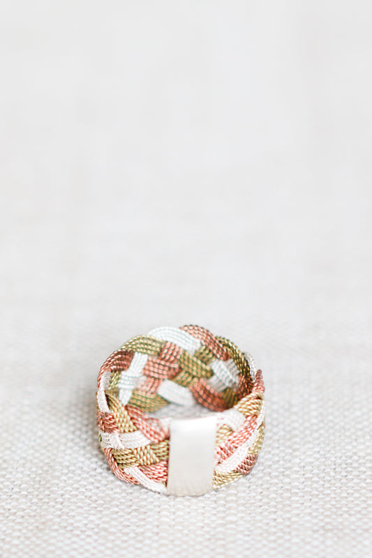 Mixed Metal Braided Ring