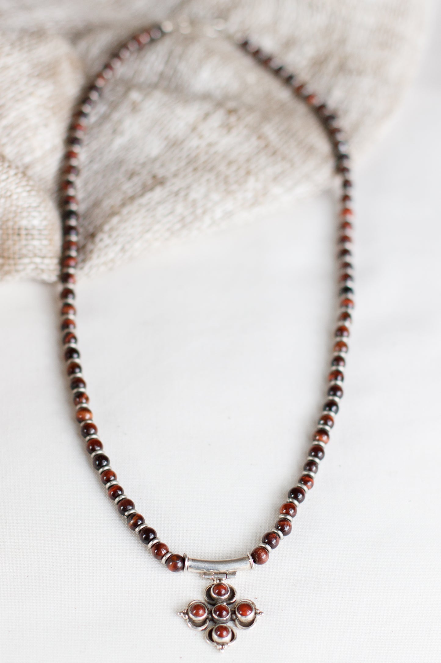 Diani Precious Stones Necklace, Tiger Eye