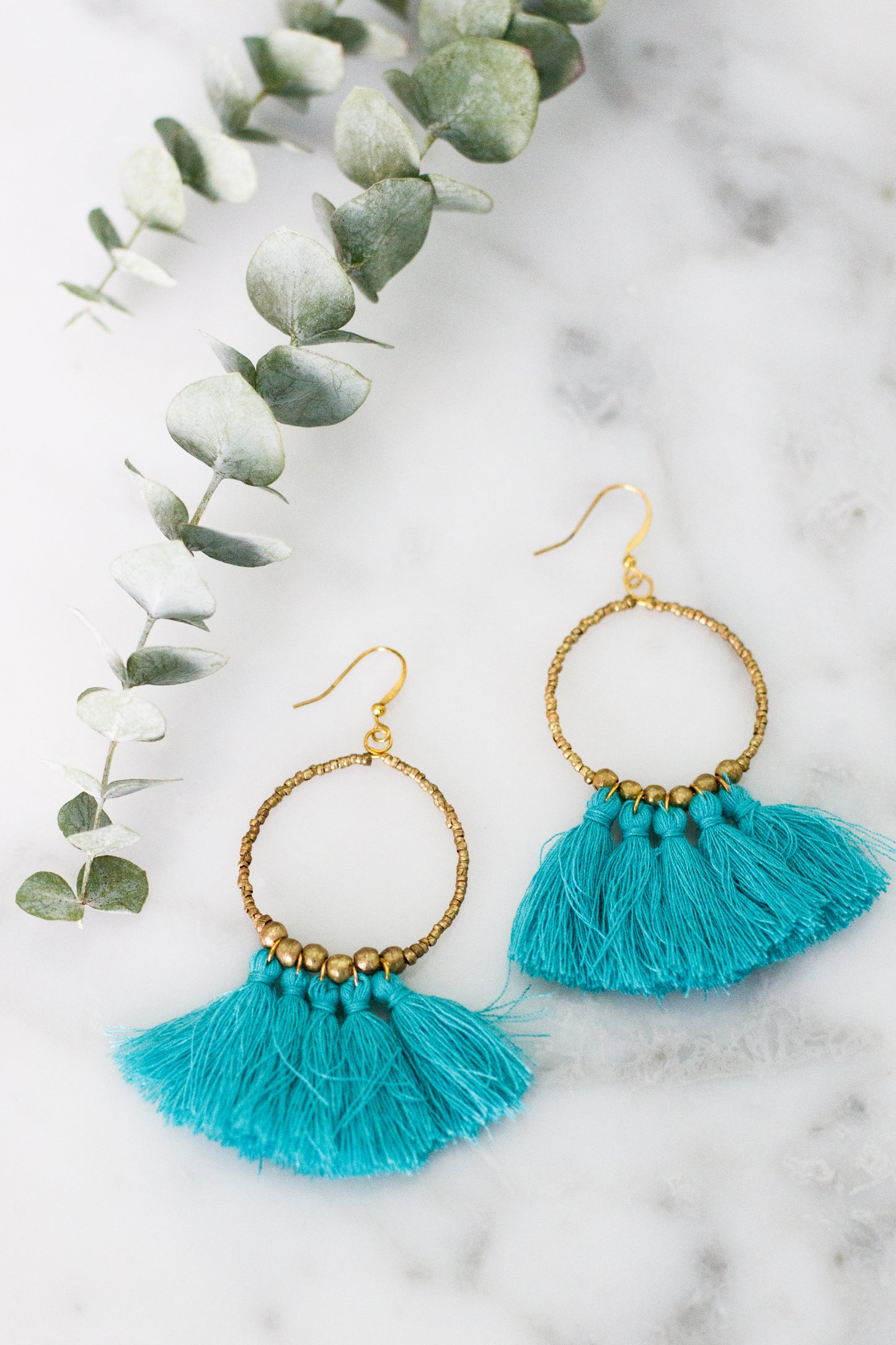 Claire Earrings, Turquoise
