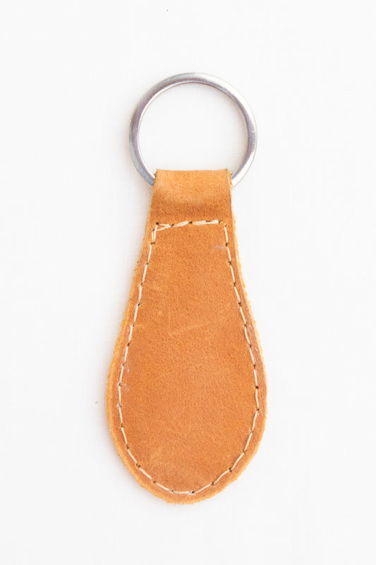 Leather Key Fob, Caramel