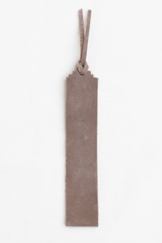 Leather Bookmark, Taupe