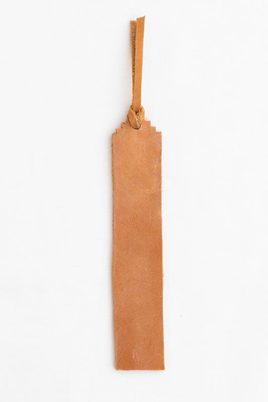 Leather Bookmark, Caramel