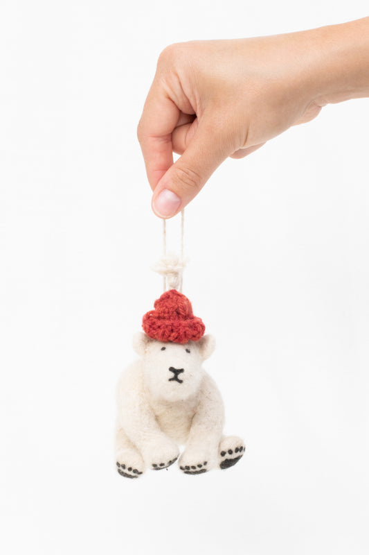 Baby Isimbi Polar Bear Ornament