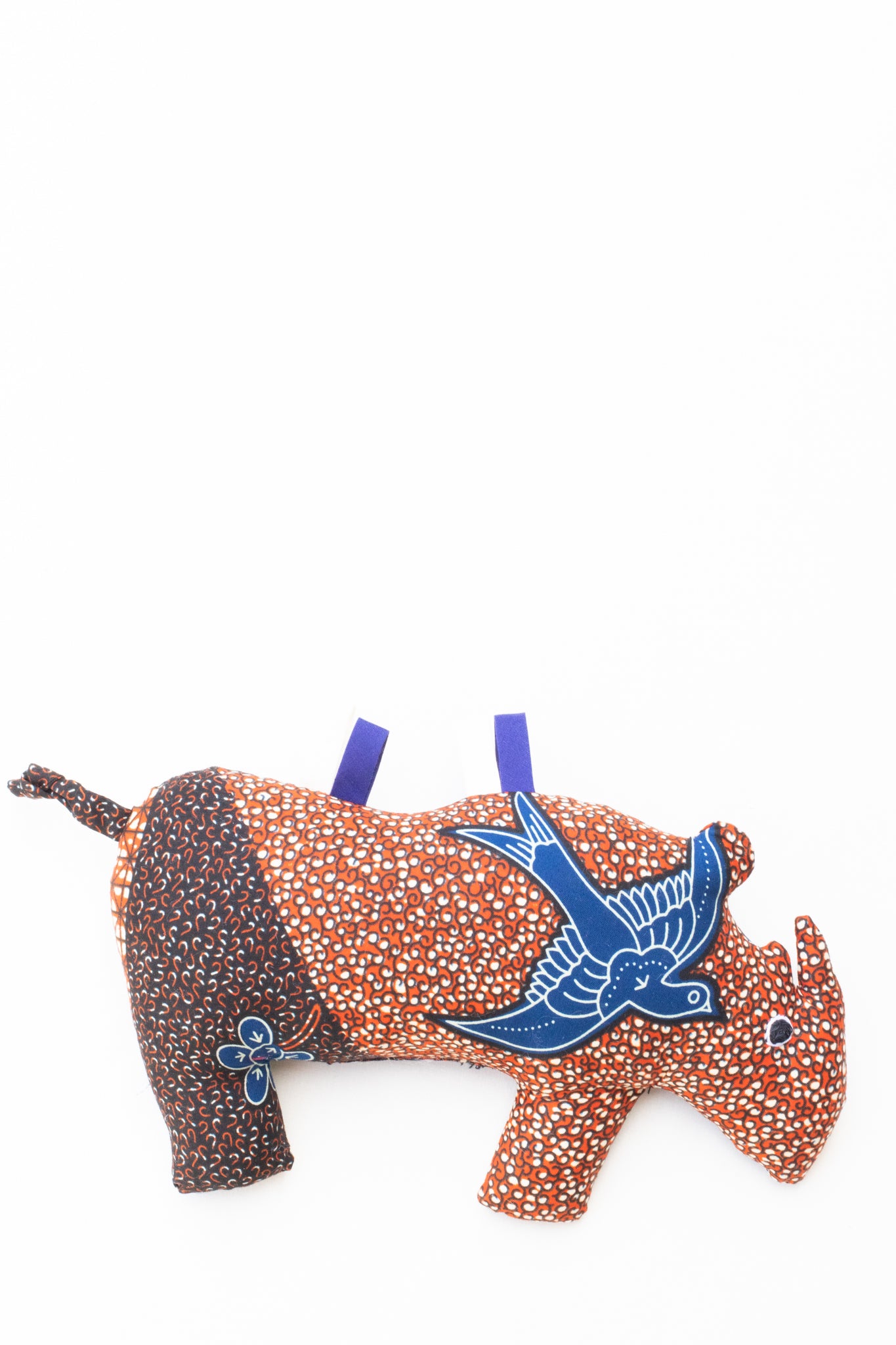 Plush Kitenge Rhino, Paisley