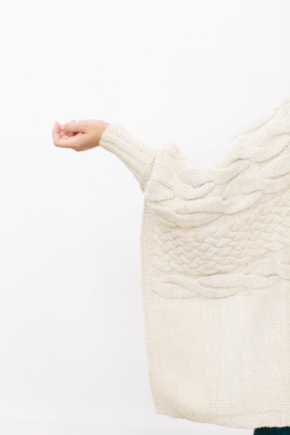 Jacqueline Poncho in Organic Merino