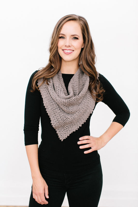 Crochet Pattern, Montgomery Shawlette
