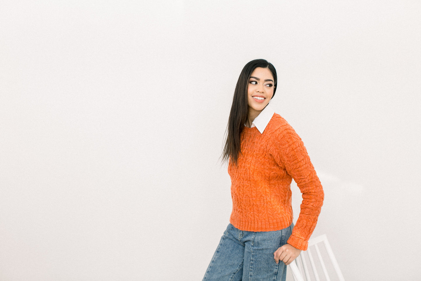 Clema Cable Sweater in Organic Merino