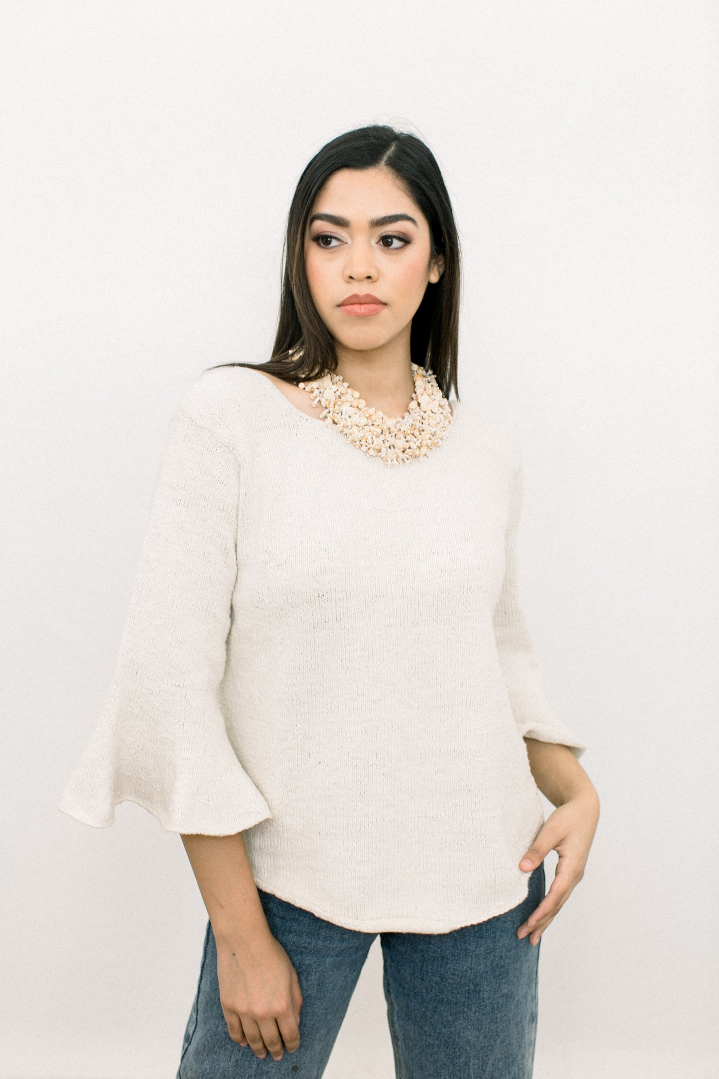 Florida Bell Sweater in Ethiopian Cotton