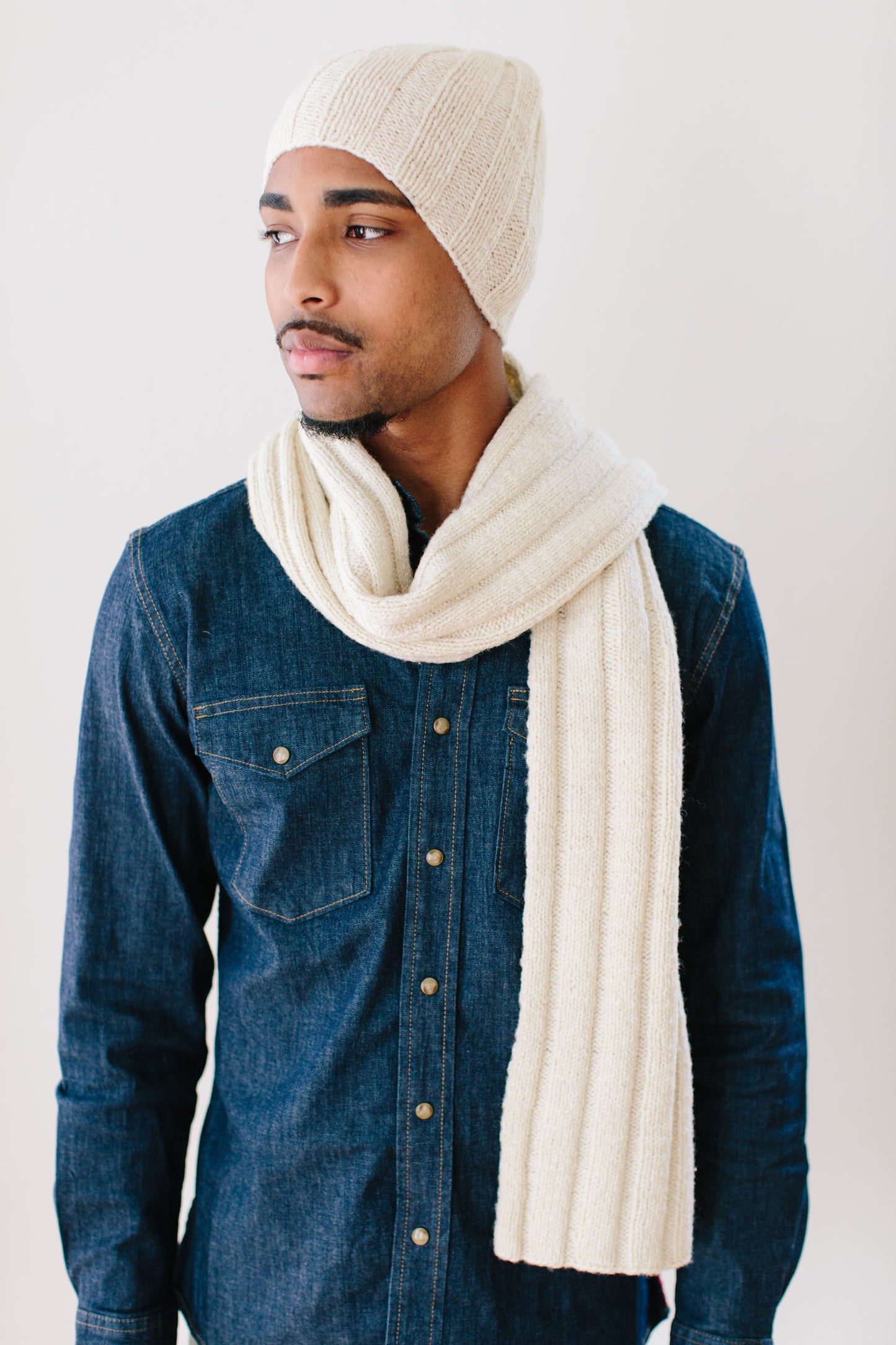 Euginie Scarf in Organic Merino
