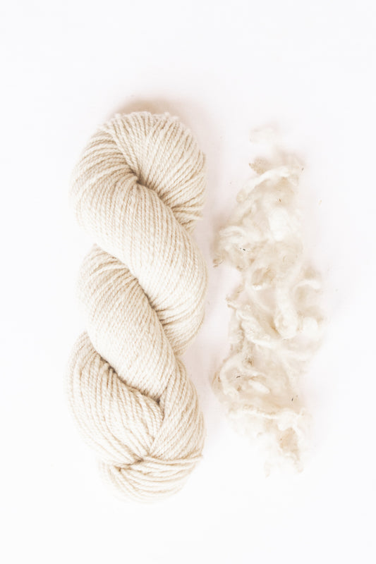 Organic Merino Wool Yarn, Natural