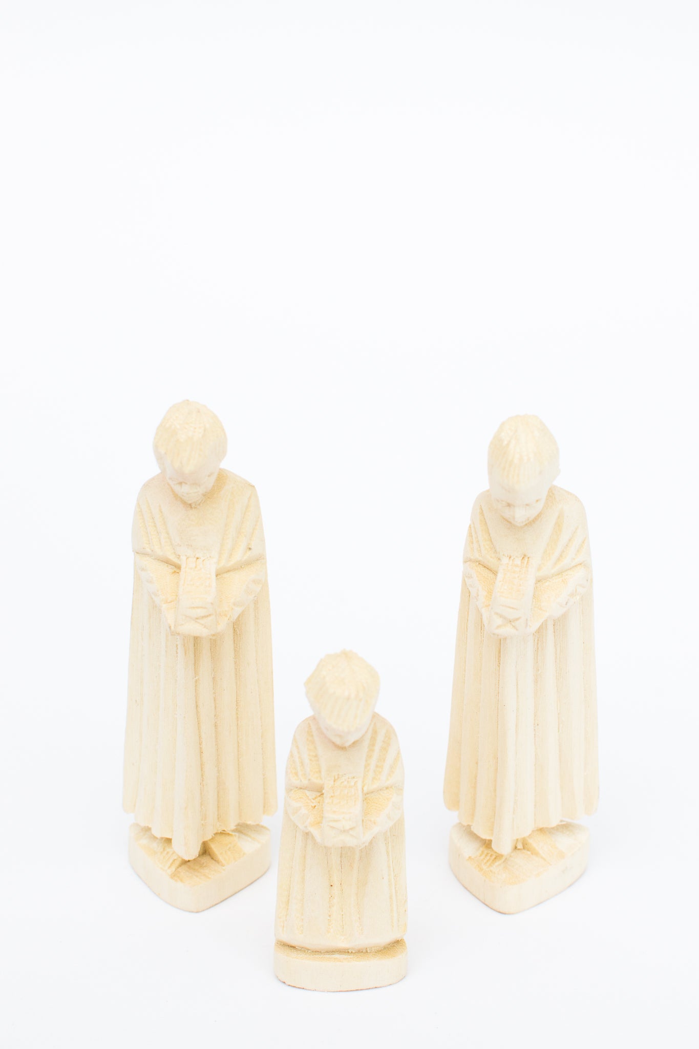 Miniature Hand-Carved Fanazava Wood Nativity, 12-Piece